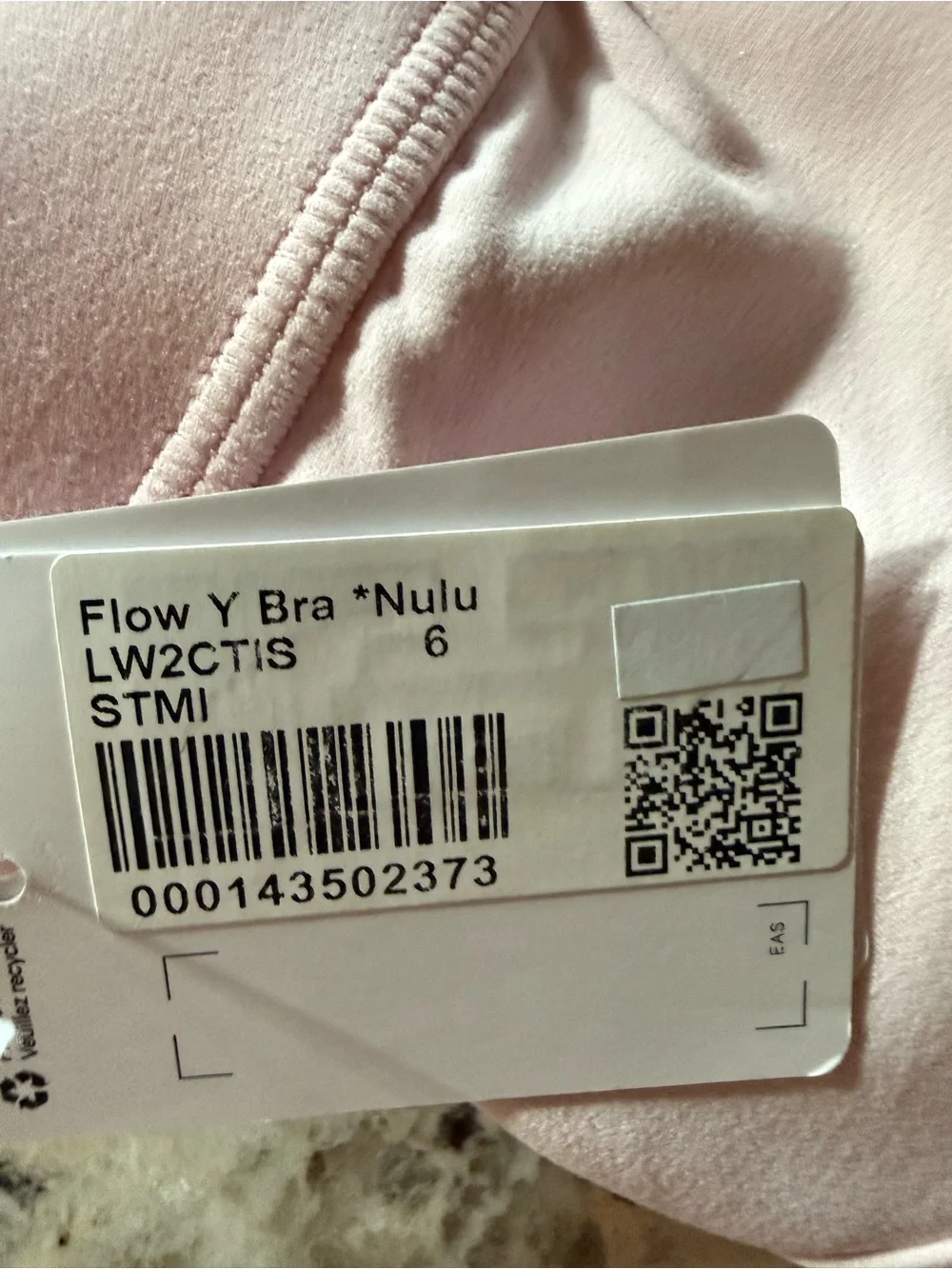 lululemon athletica Flow Y Bra Light Pink